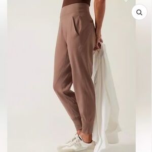 Athleta Venice High Rise Joggers in Brown Size Large